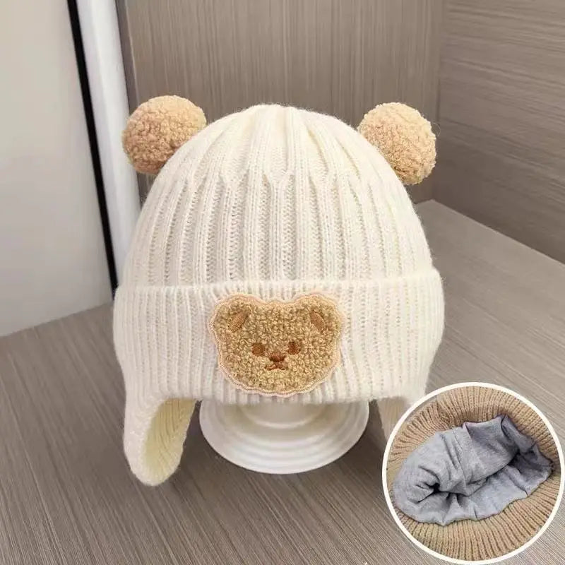 Schattige berenmuts met oor verwarming en binnen voering!