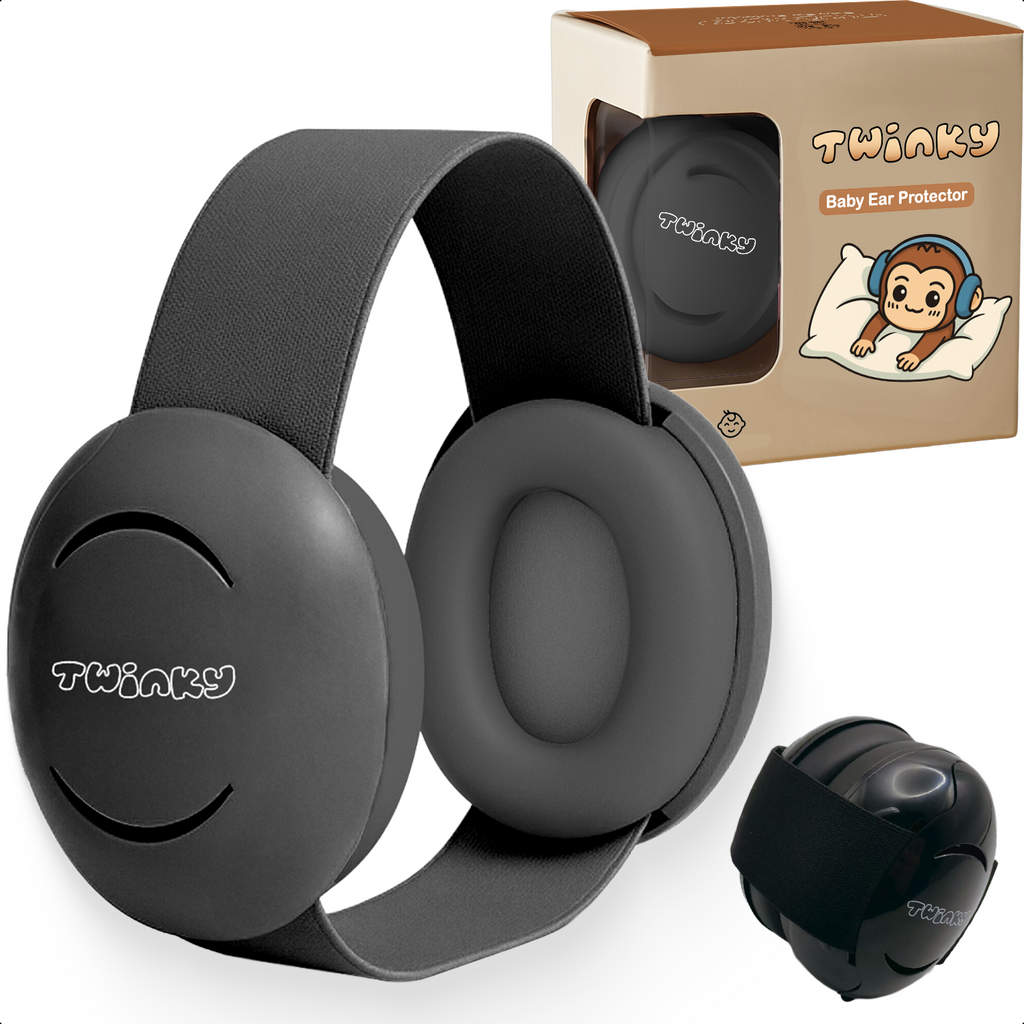 Twinky Baby Muffy's - Gehoorbescherming voor Baby en Peuter - Zwart